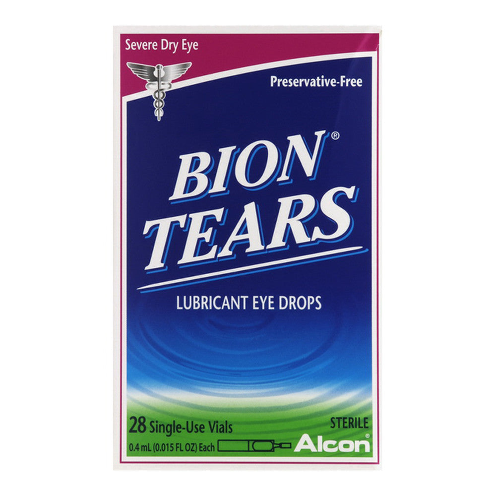 Alcon Bion Tears Lubricant Eye Drops, Single-Use Vials, 28 Ea